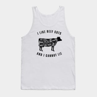 I Like Beef Cuts - Funny Cow Graphic Tank Top